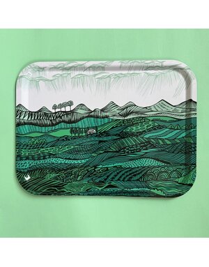 Lush Designs Lush Tray Landscape Teal
