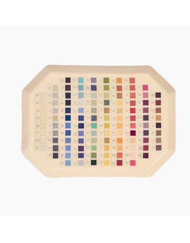 Octagonal Enamel Tray Nomenclature of Colours