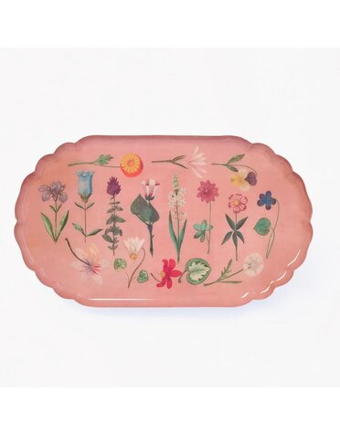 Scalloped Tray Festival Of Flowers
