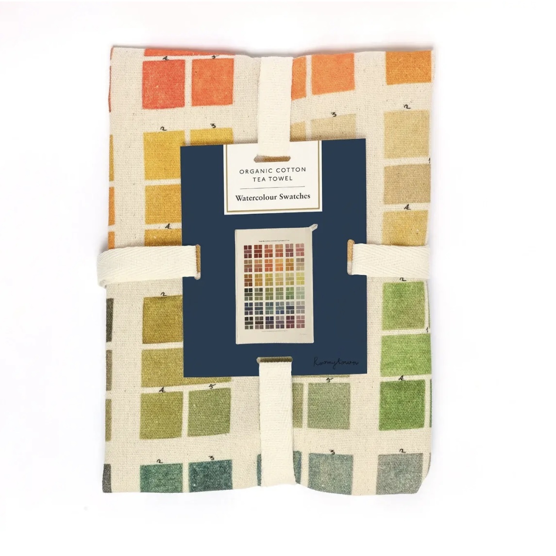 Watercolour Swatches Tea Towel