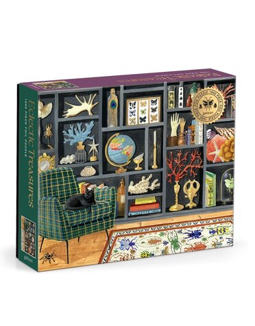 Galison 1000 Piece Foil Puzzle Eclectic Treasures