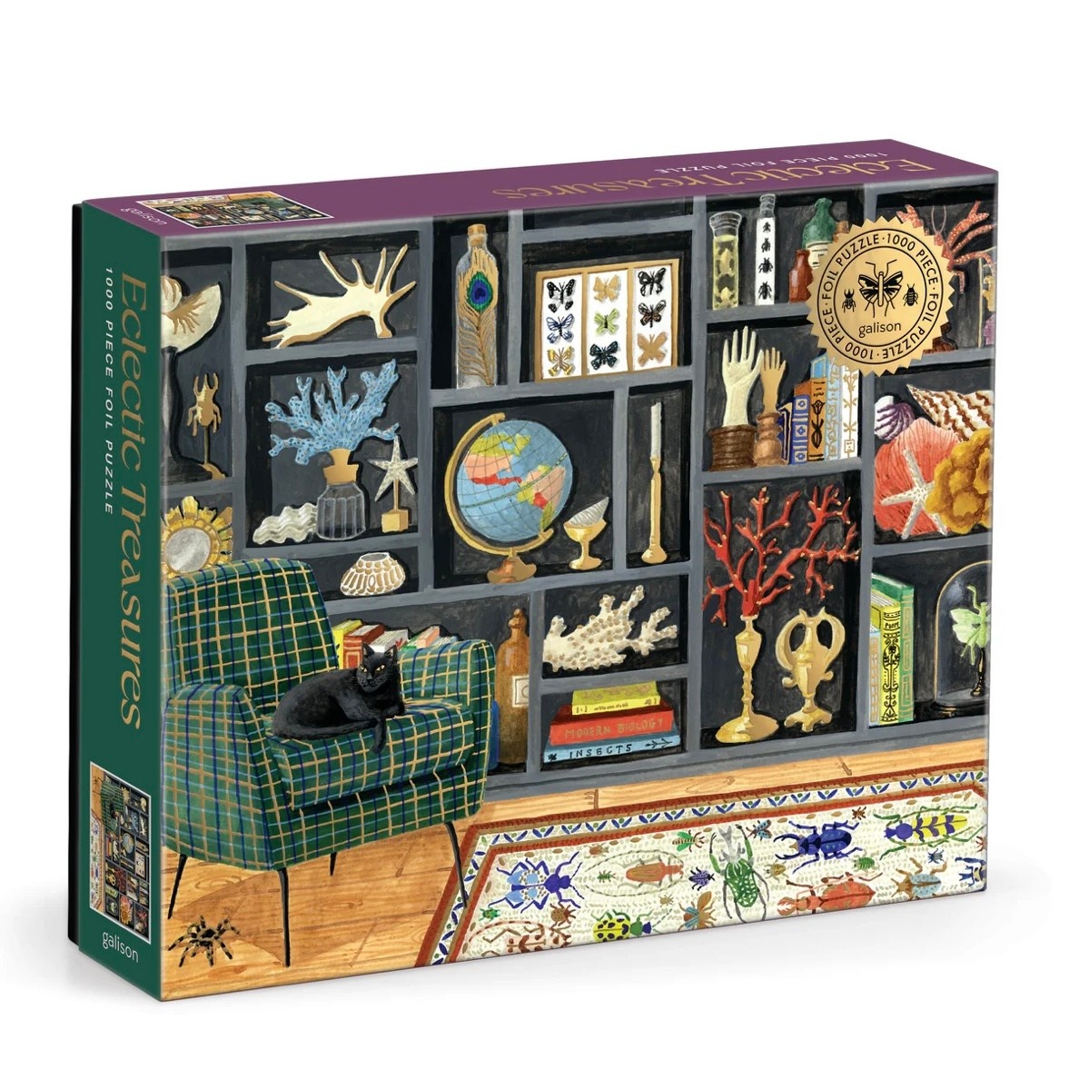 Galison 1000 Piece Foil Puzzle Eclectic Treasures