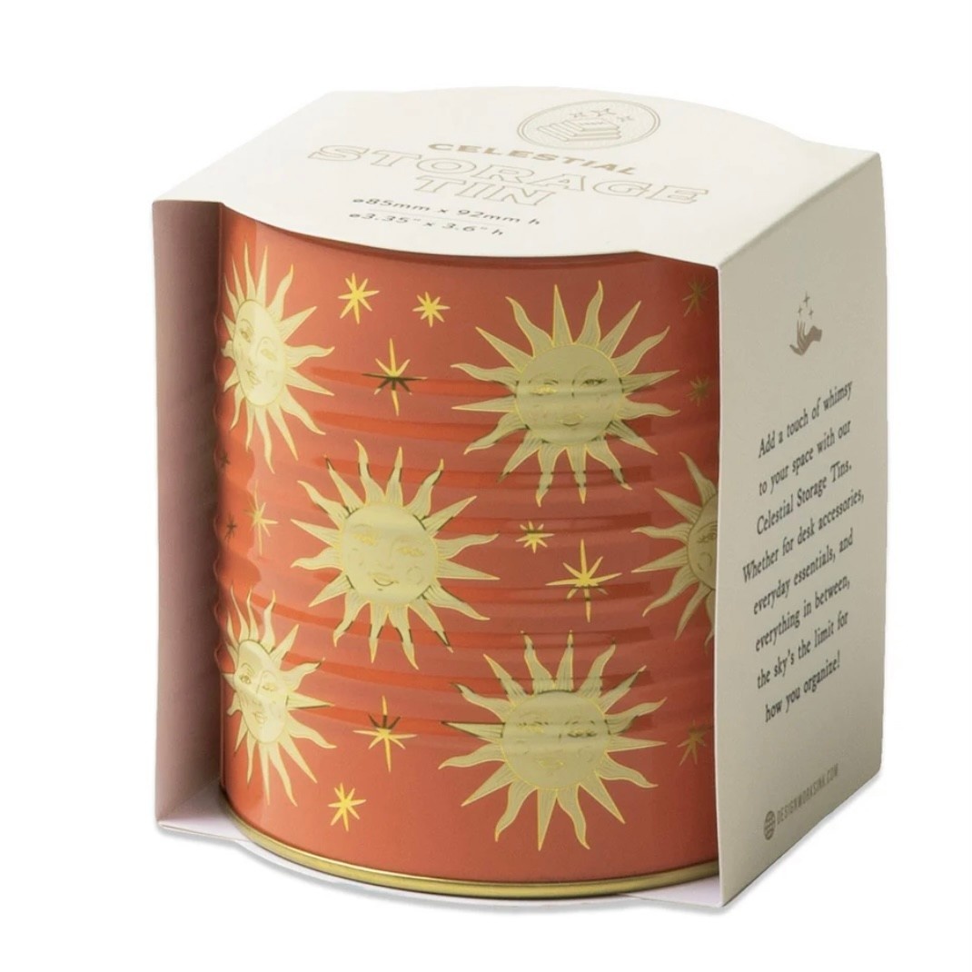 Designworks Ink Terracotta Sun Storage Tin