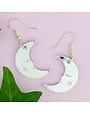 Silver Moon Earrings