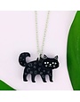 Black Cat Charm Necklace