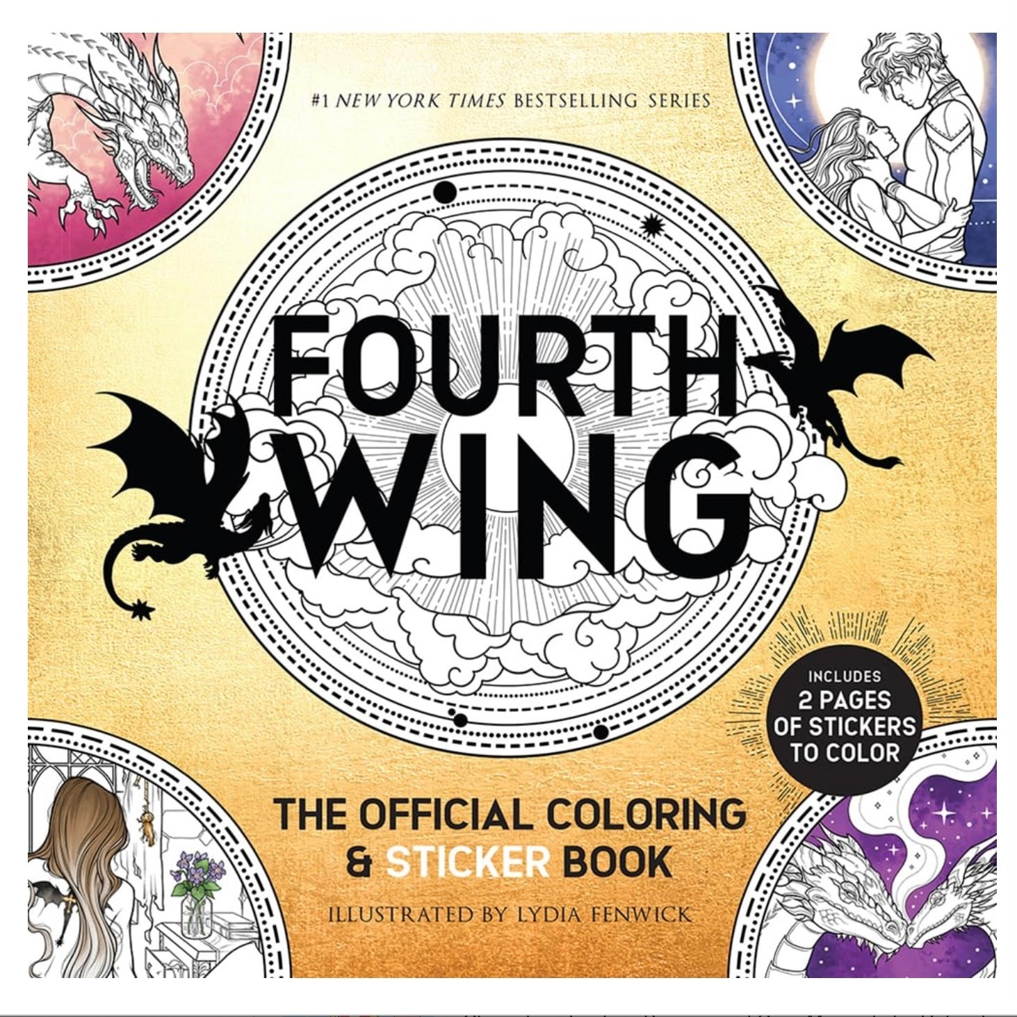 Search Press Fourth Wing Official Colouring & Sticker Book