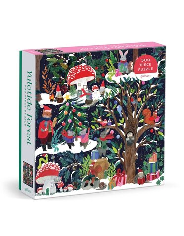 Galison 500 Piece Puzzle Yuletide Forest