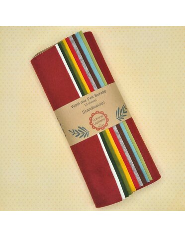 Corinne Lapierre 10 Scandinavian Colours Felt Sheets