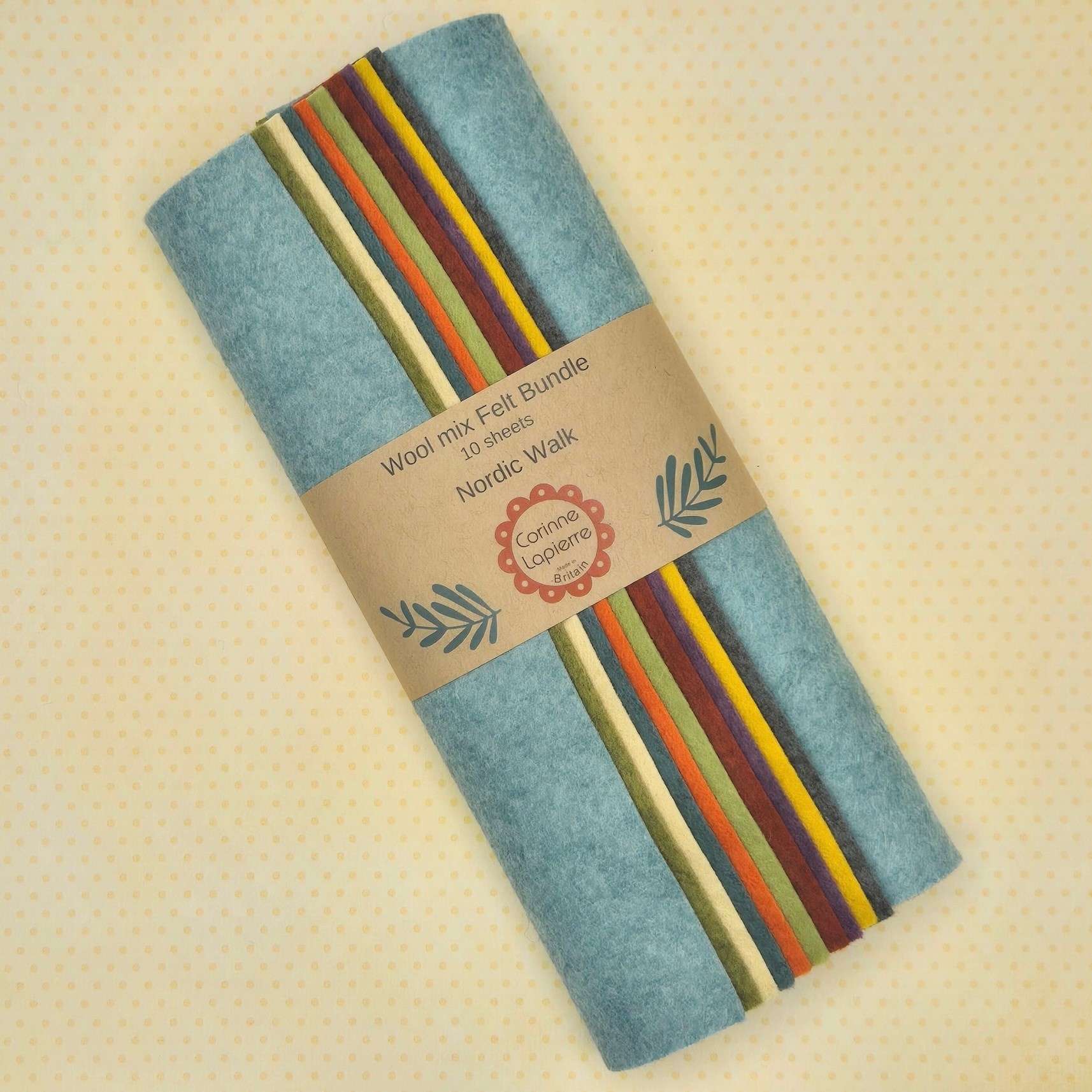 Corinne Lapierre 10 Nordic Colours Felt Sheets
