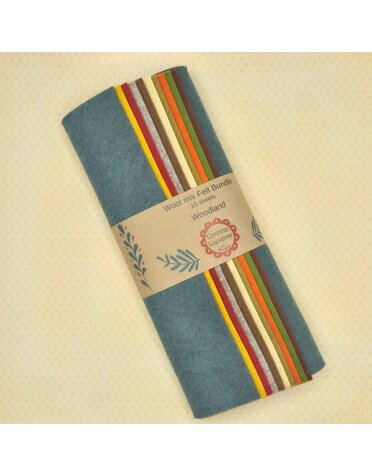 Corinne Lapierre 10 Woodland Colours Felt Sheets