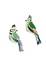 Studio Roof Garden Birds Forest Crests Pair