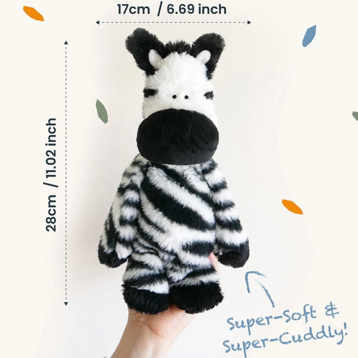 Tigercub Prints Zara Zebra Soft Toy