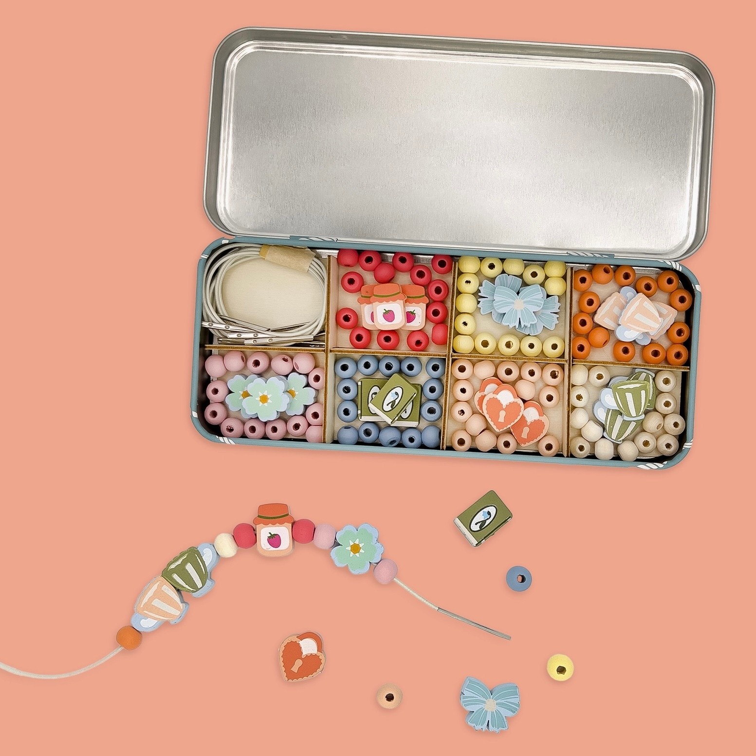 Cotton Twist Tiny Trinkets Bracelet Bead Kit