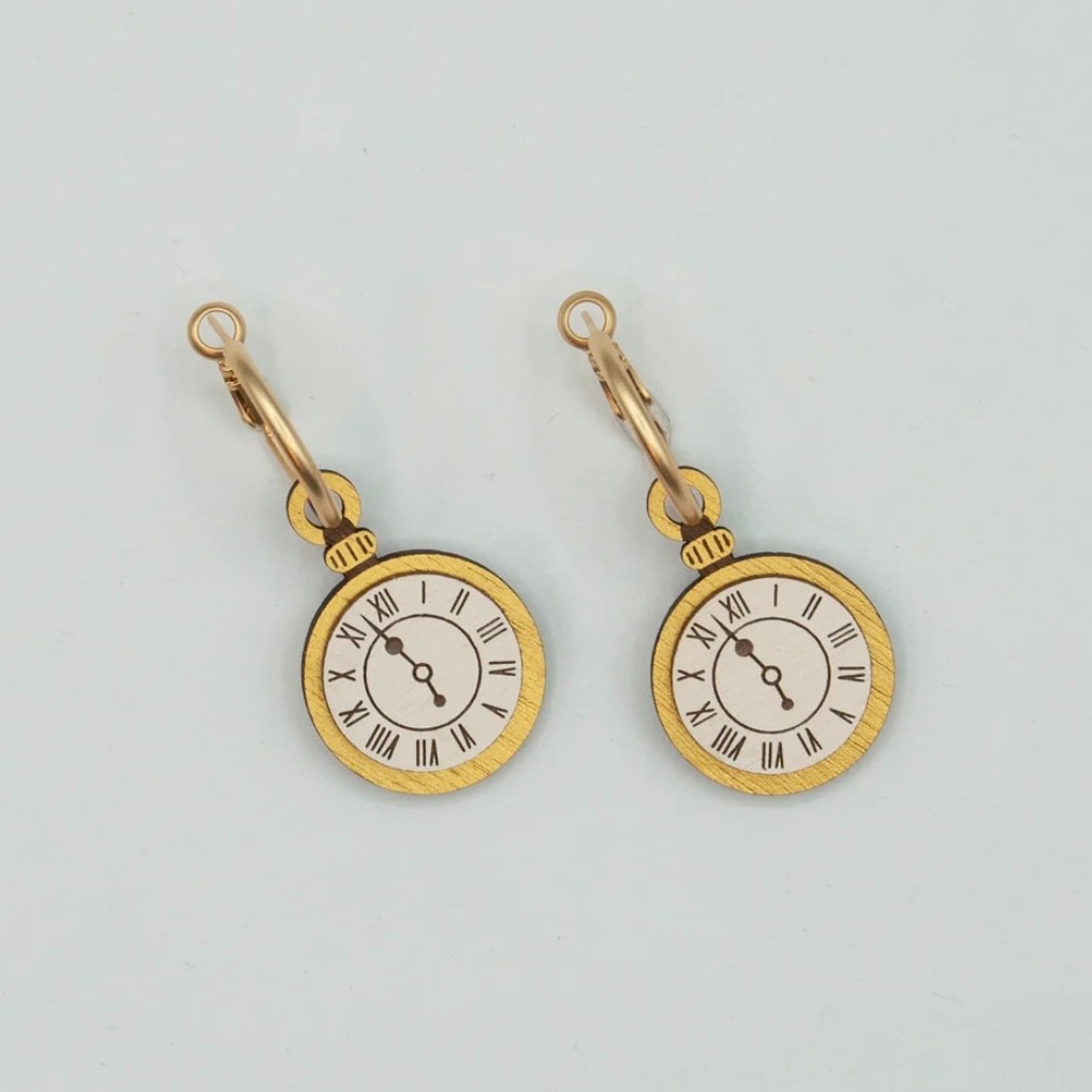 Materia Rica Hoop Earrings Wonderland Time