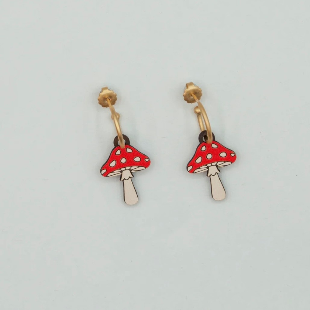 Materia Rica Earrings Fungi