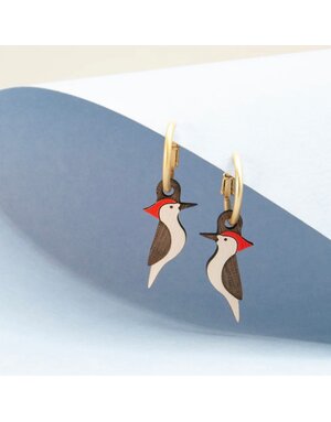 Materia Rica Earrings Woodpeckers