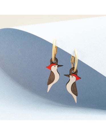 Materia Rica Earrings Woodpeckers