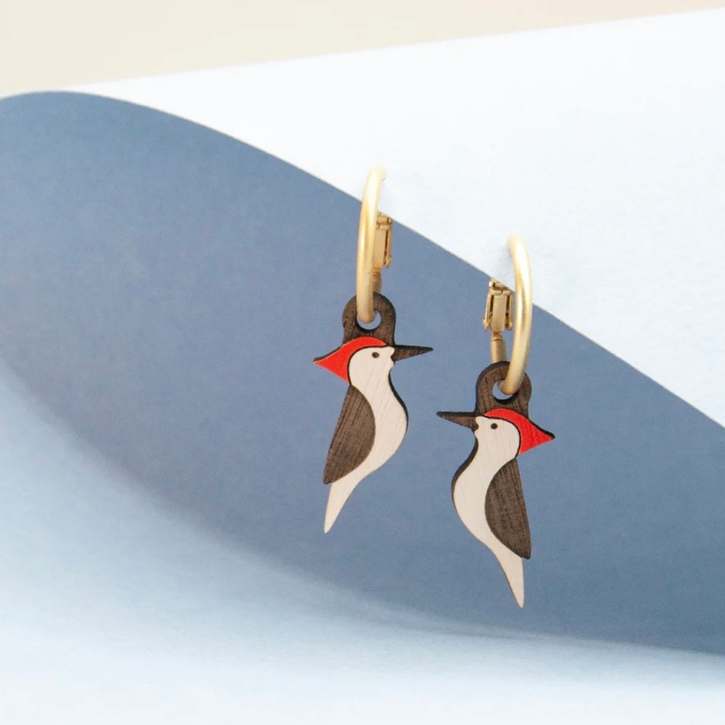 Materia Rica Earrings Woodpeckers