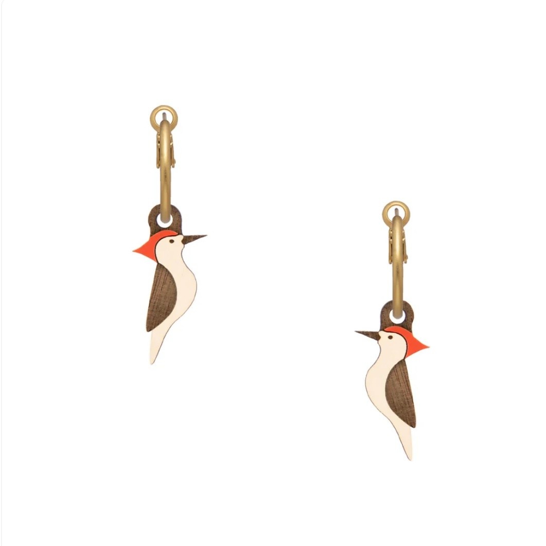 Materia Rica Earrings Woodpeckers