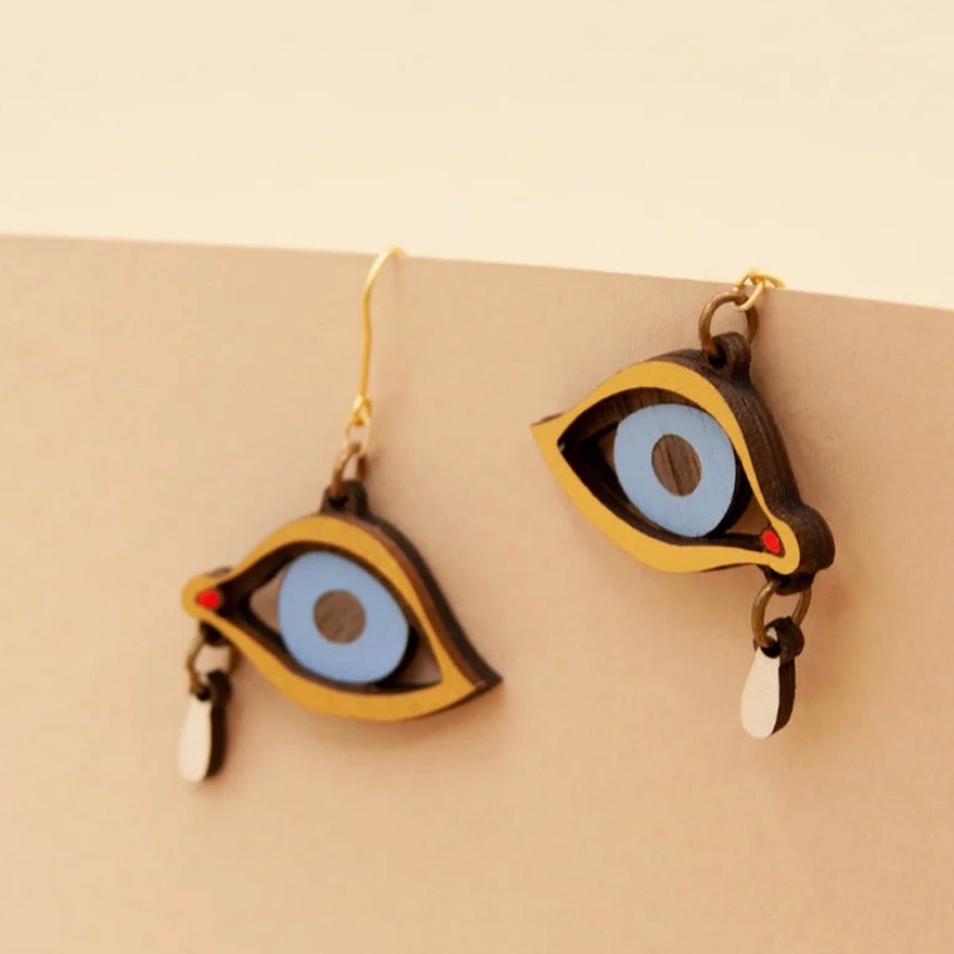 Materia Rica Hook Earrings Eye With A Tear