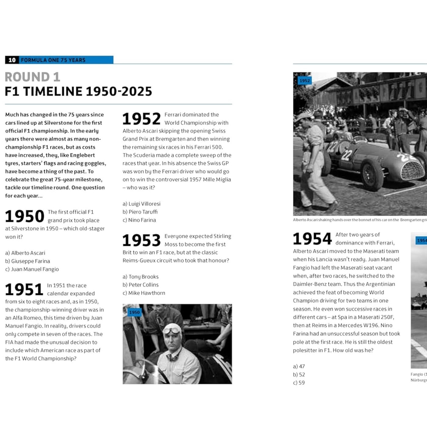 Bookspeed Formula One Quiz Book