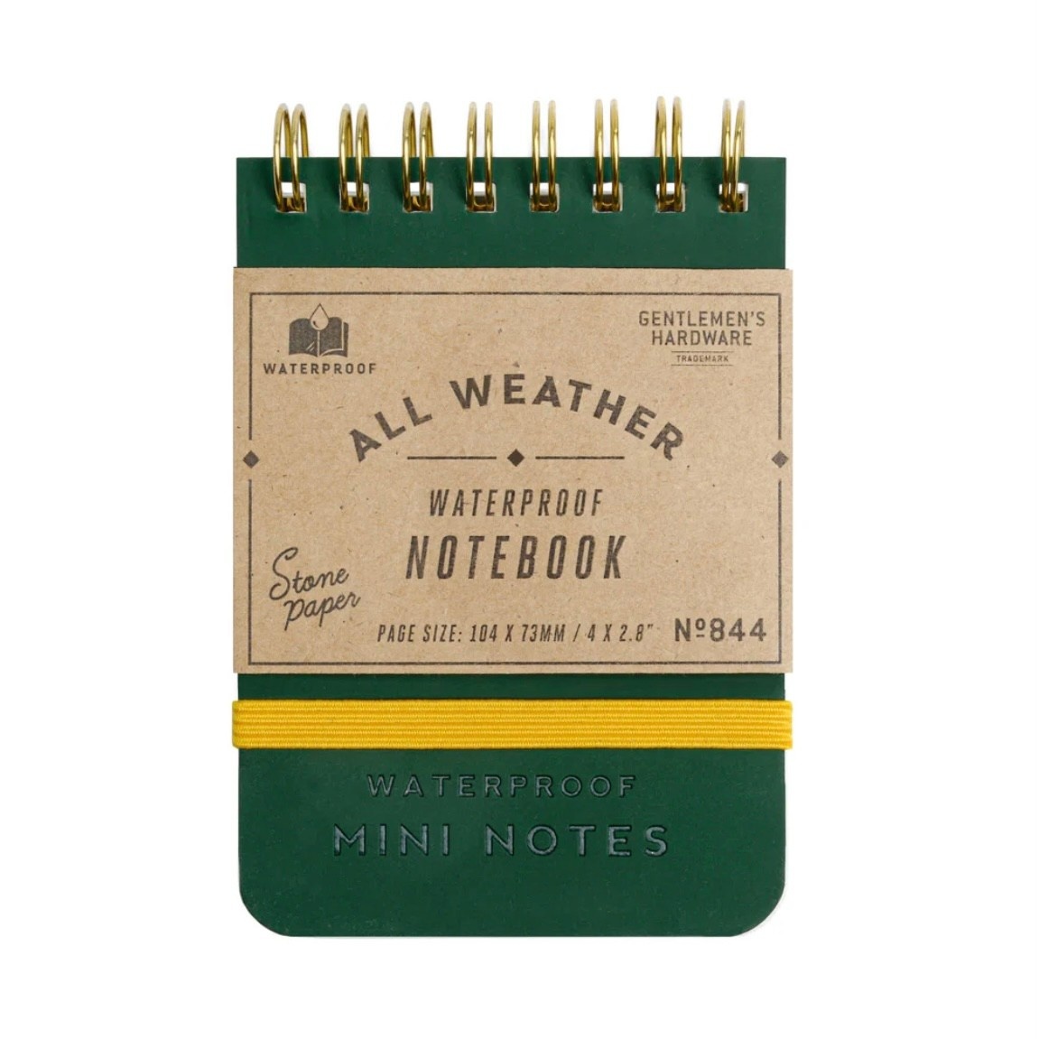 Gentlemen's Hardware Waterproof Pocket Notebook
