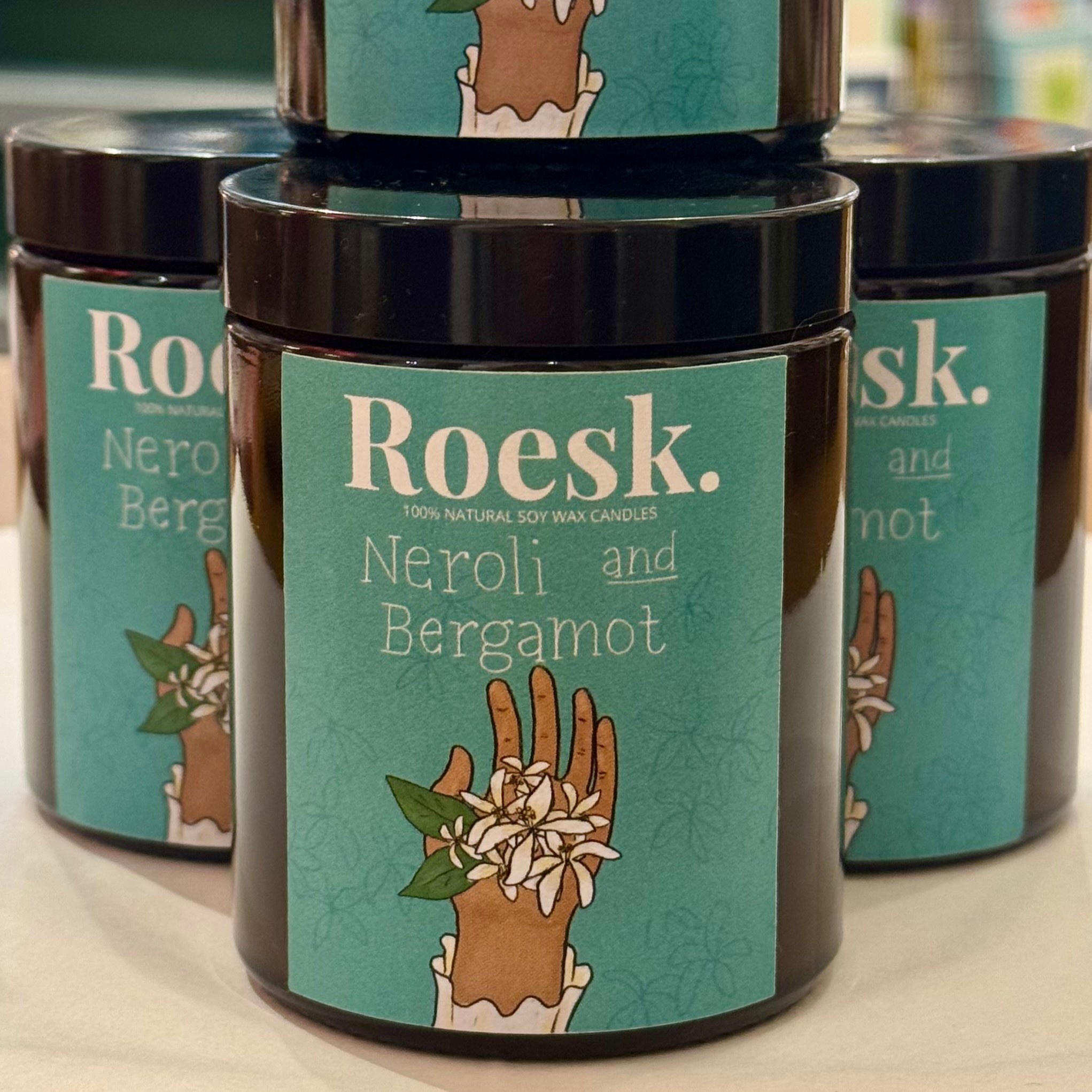 Roesk. Neroli & Bergamot Candle 150ml Jar