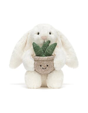 Jellycat Cream Bunny With Plant