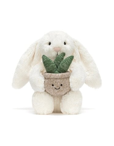 Jellycat Cream Bunny With Plant