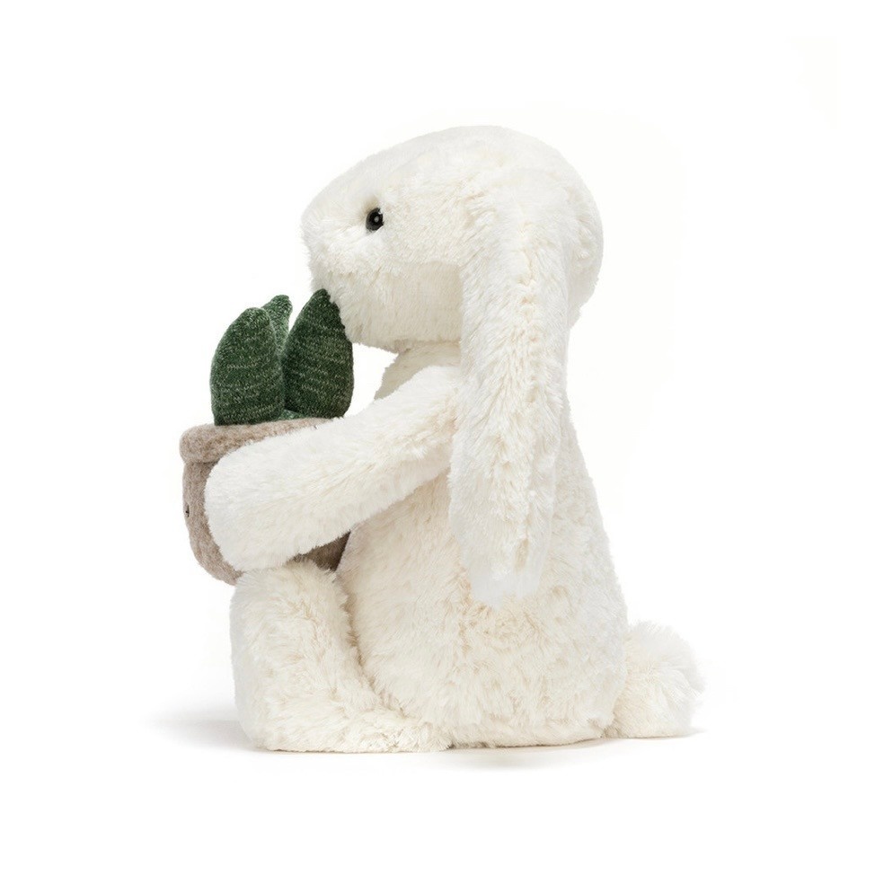 Jellycat Cream Bunny With Plant