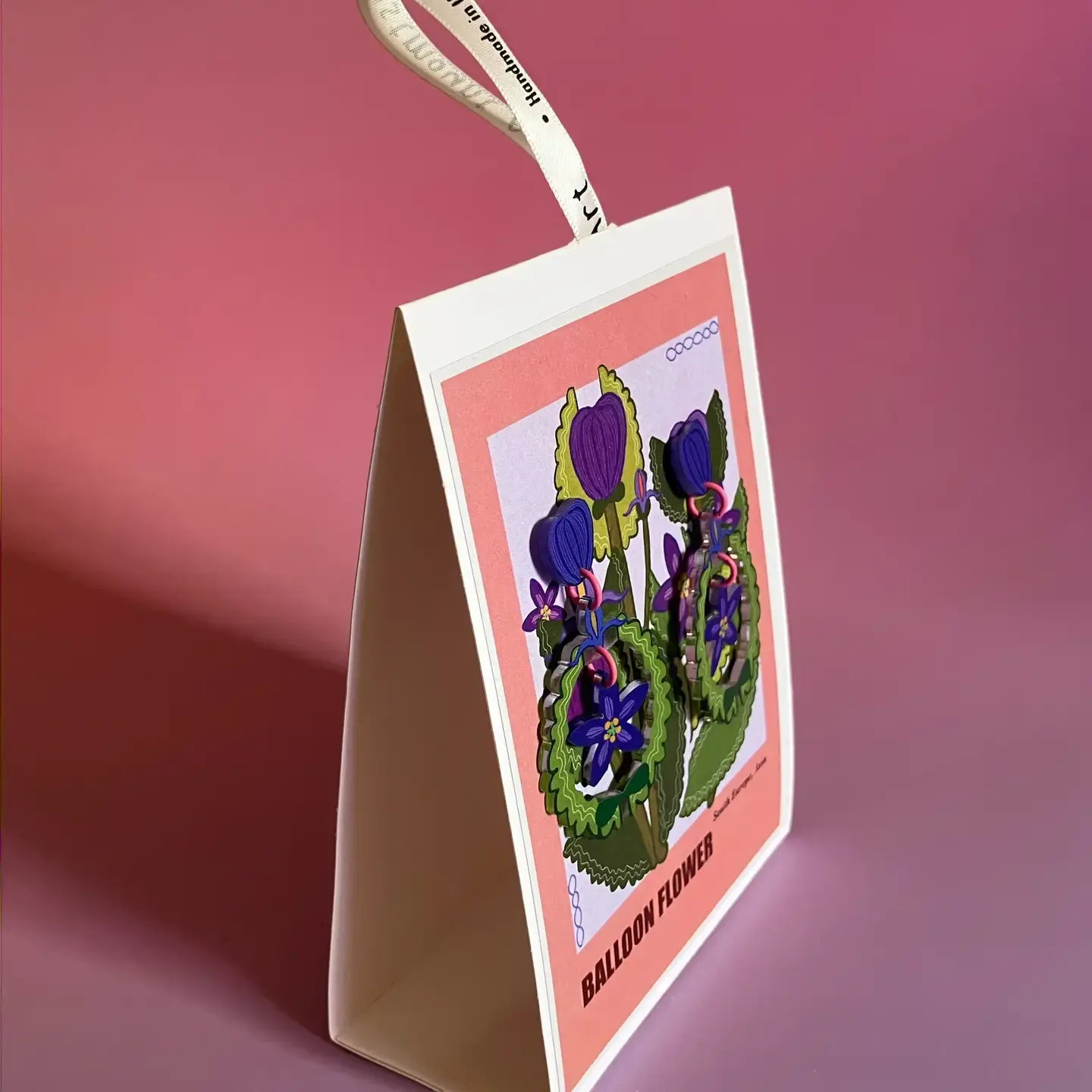 Westmount Art Botanical Earrings Balloon Flower