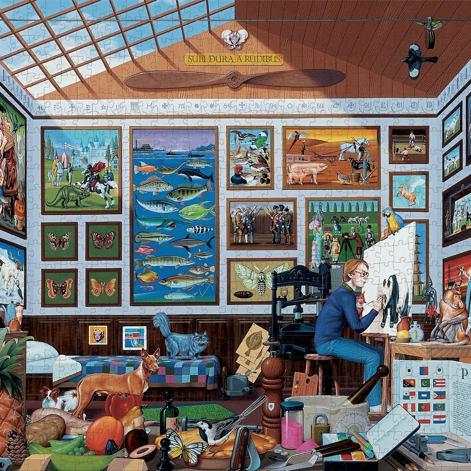 Pomegranate 1000 Piece Puzzle Mike Wilks: The Letter P