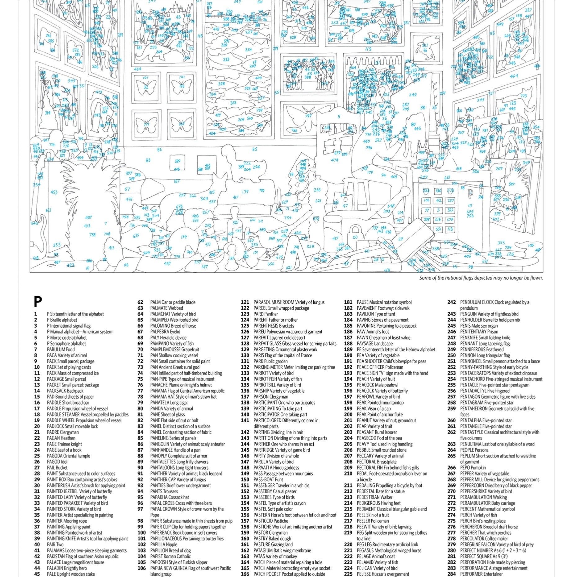 Pomegranate 1000 Piece Puzzle Mike Wilks: The Letter P