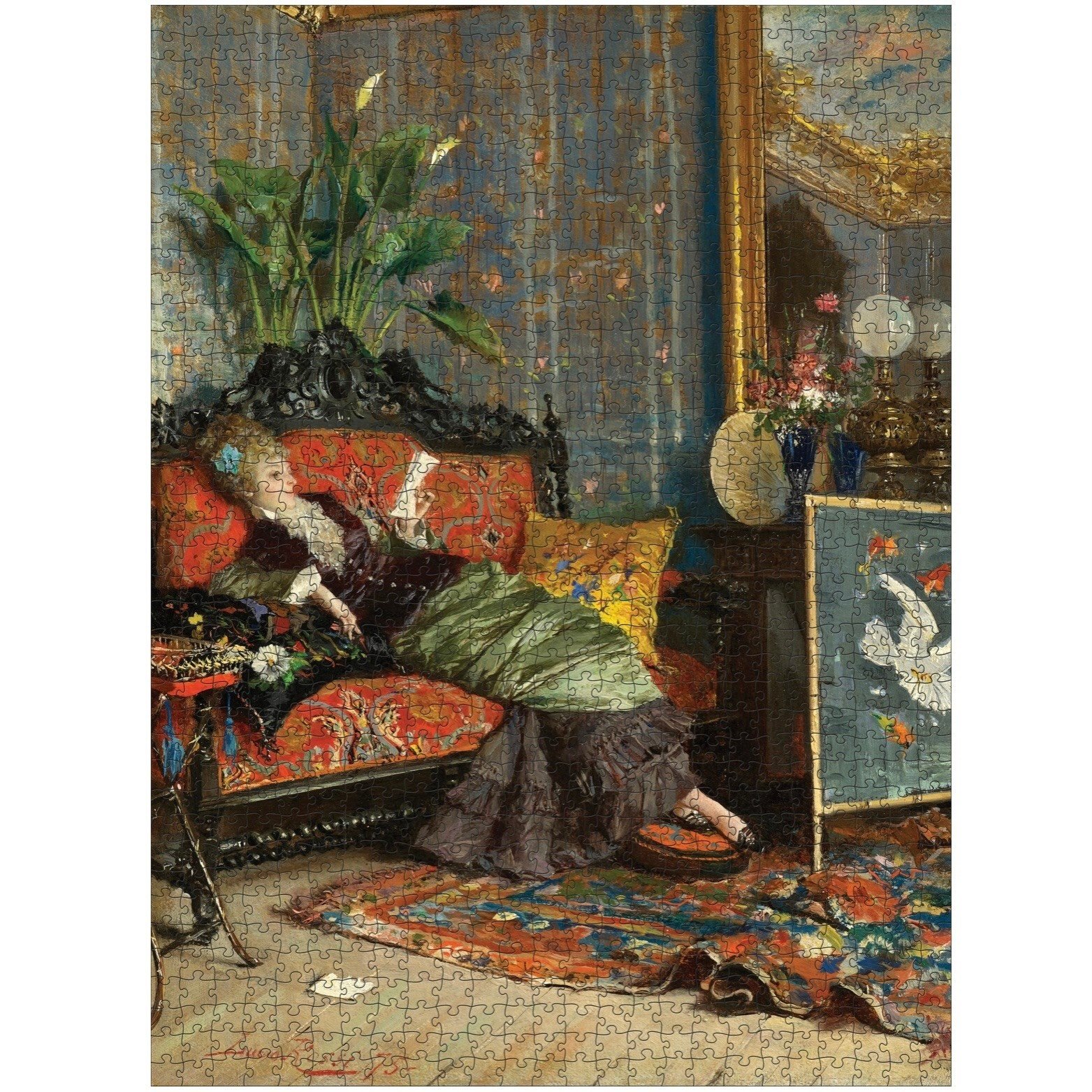 Pomegranate 1000 Piece Puzzle The Reading Woman