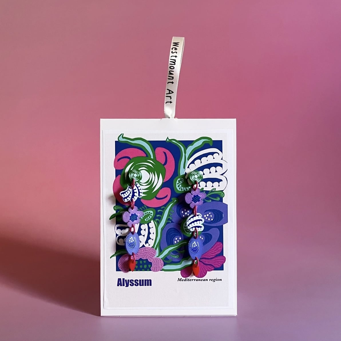 Westmount Art Botanical Earrings Alyssum