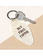 Ohh Deer Acrylic Keyring But First Coffee