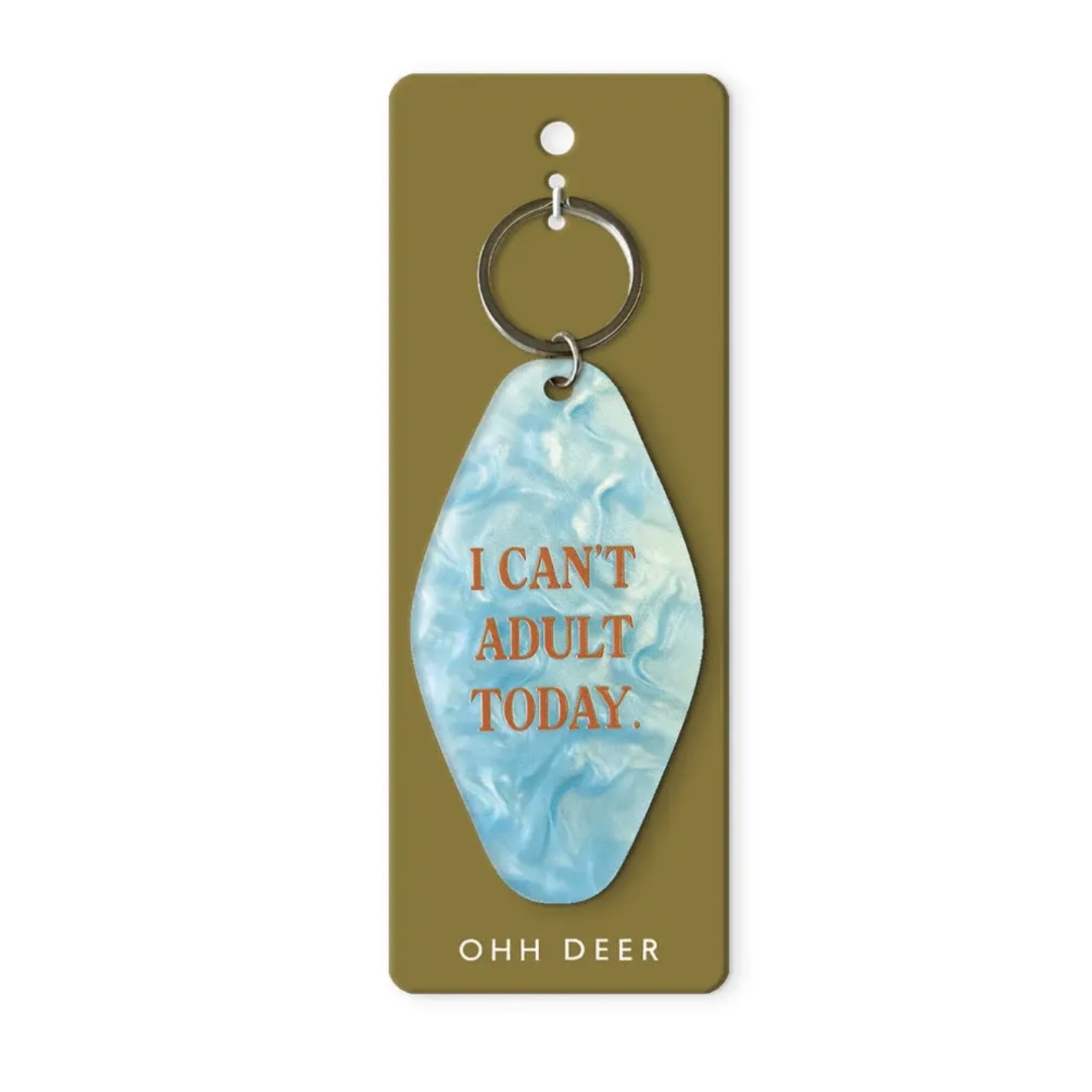 Ohh Deer Acrylic Keyring Can’t Adult Today