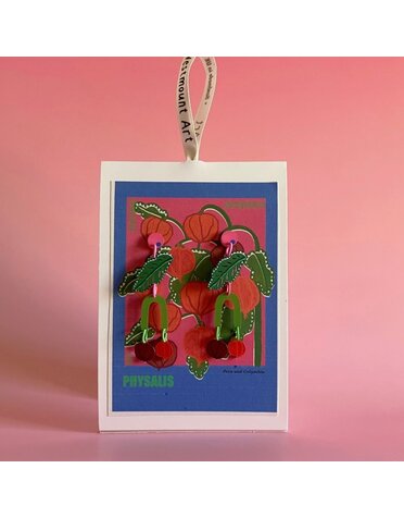 Westmount Art Botanical Earrings Physalis