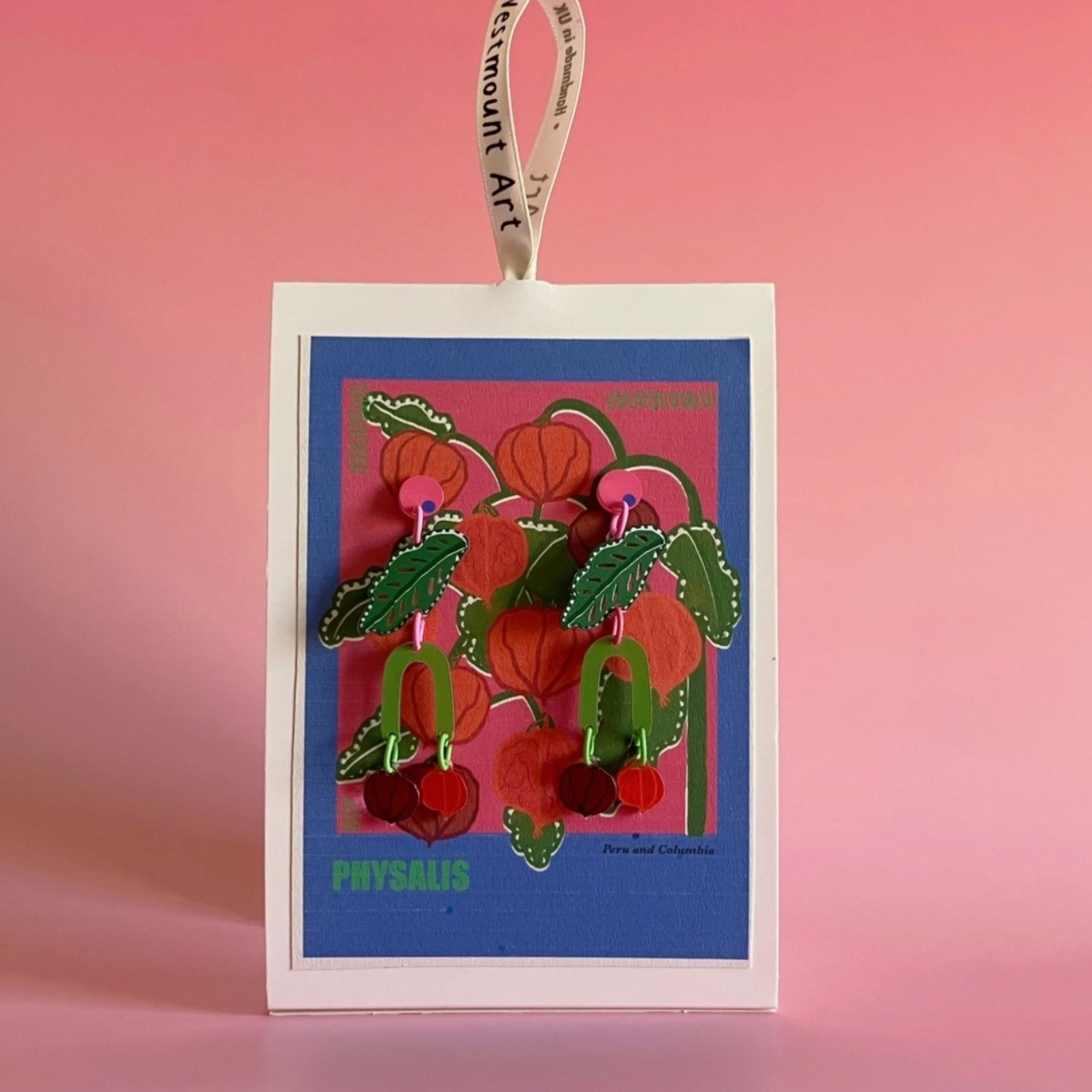 Westmount Art Botanical Earrings Physalis
