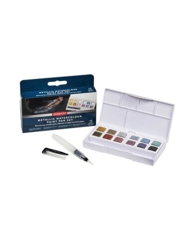 Derwent Derwent Metallic Paint Pan Set