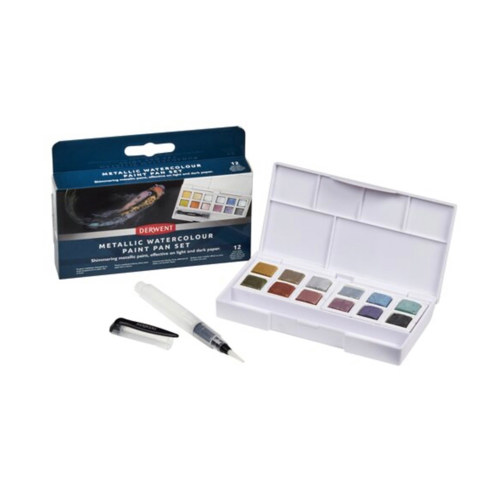 Derwent Derwent Metallic Paint Pan Set