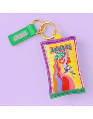 Eleanor Bowmer Zodiac Keyring Aquarius