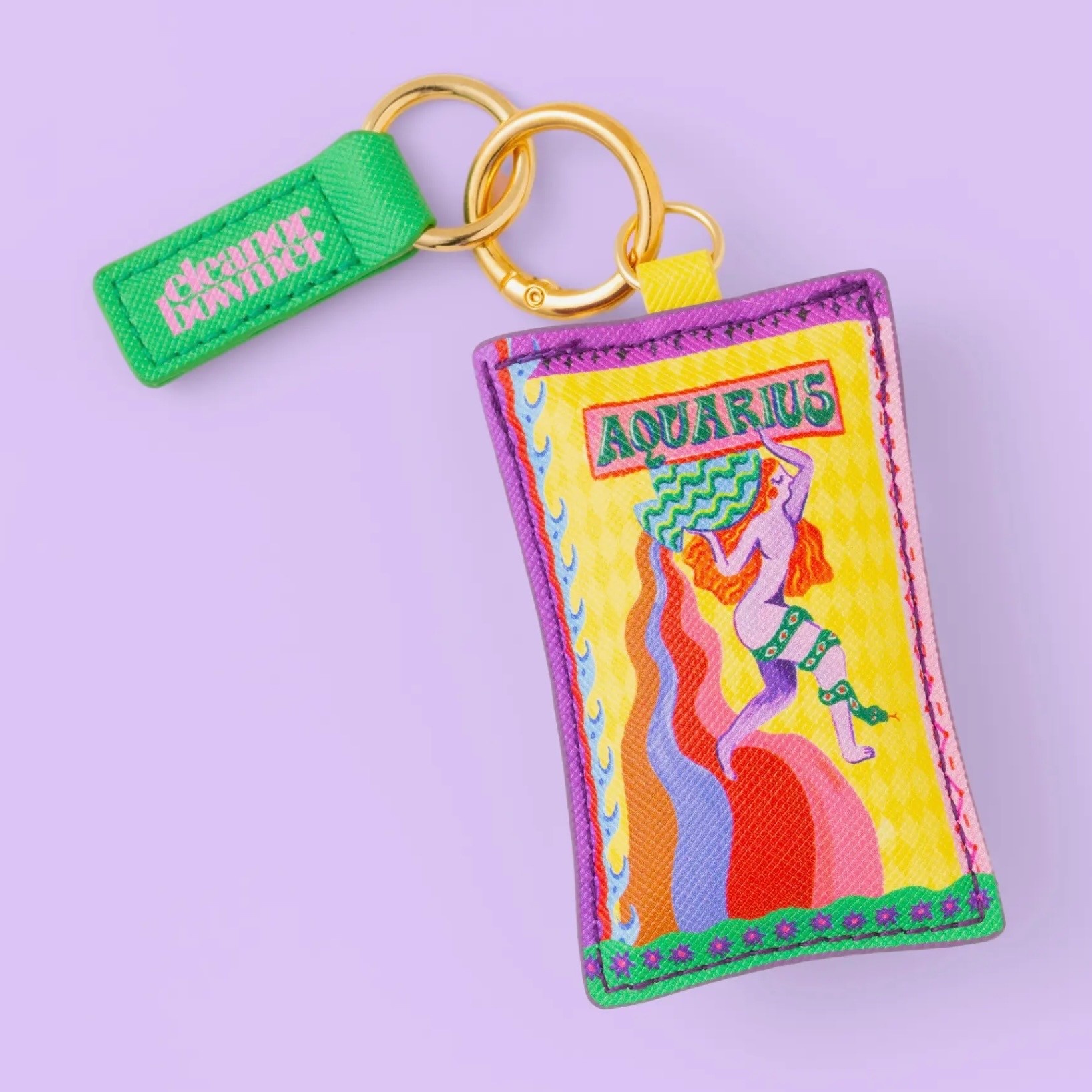 Eleanor Bowmer Zodiac Keyring Aquarius