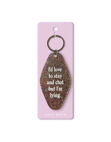 Ohh Deer Acrylic Keyring Love To Stay And Chat