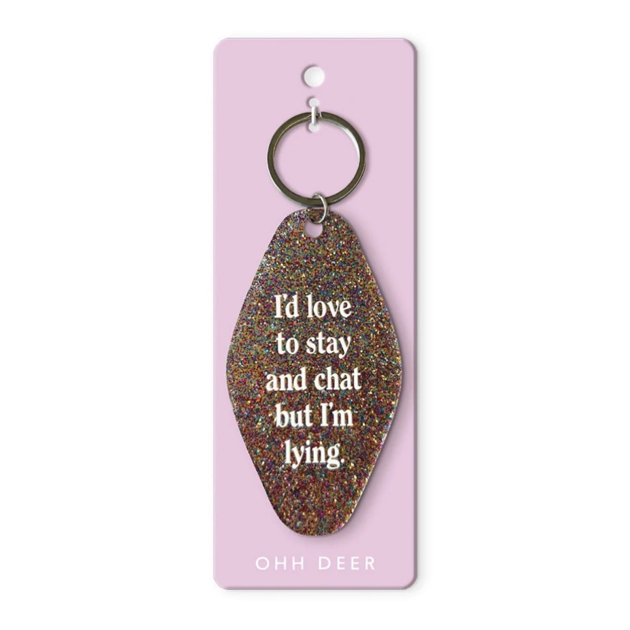 Ohh Deer Acrylic Keyring Love To Stay And Chat
