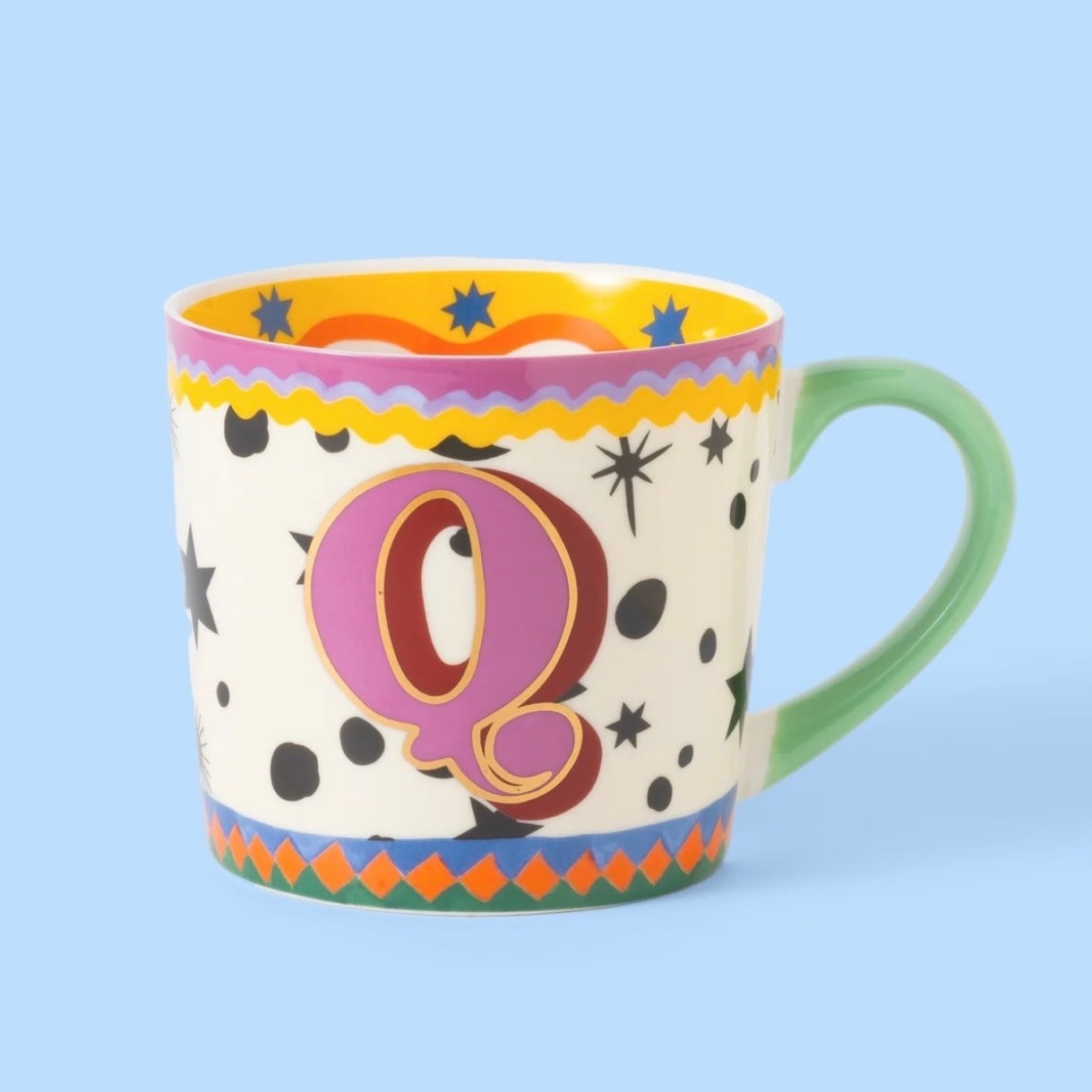Eleanor Bowmer Alphabet Mugs Q