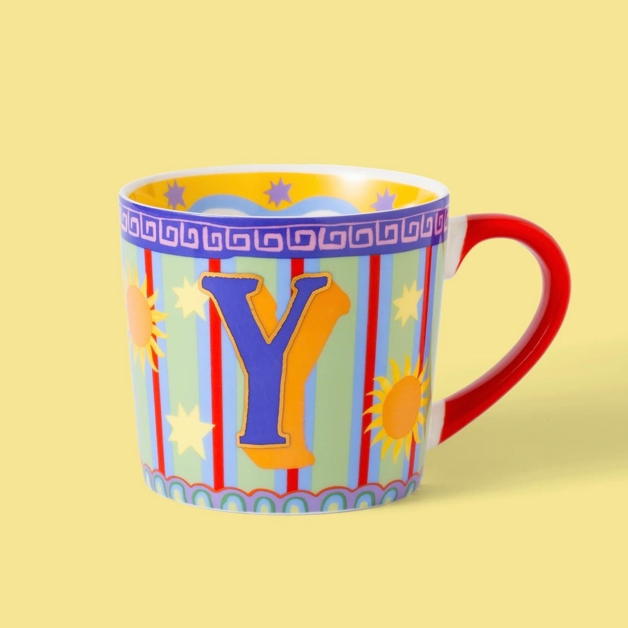 Eleanor Bowmer Alphabet Mugs Y