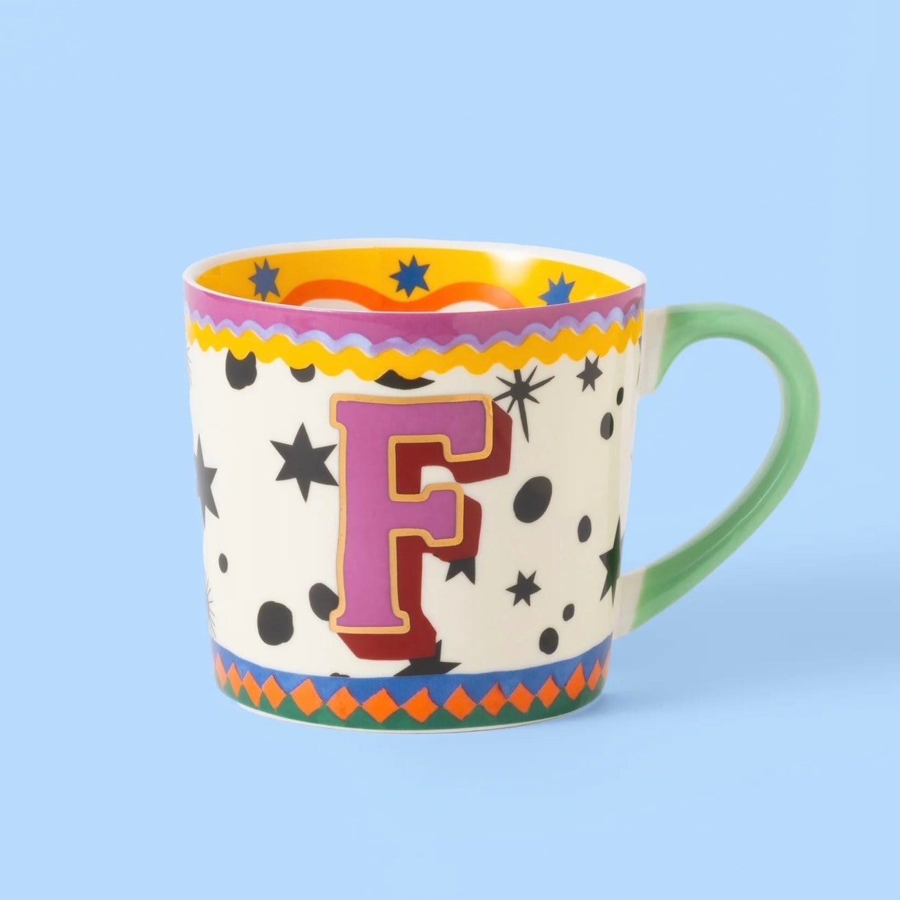 Eleanor Bowmer Alphabet Mugs F