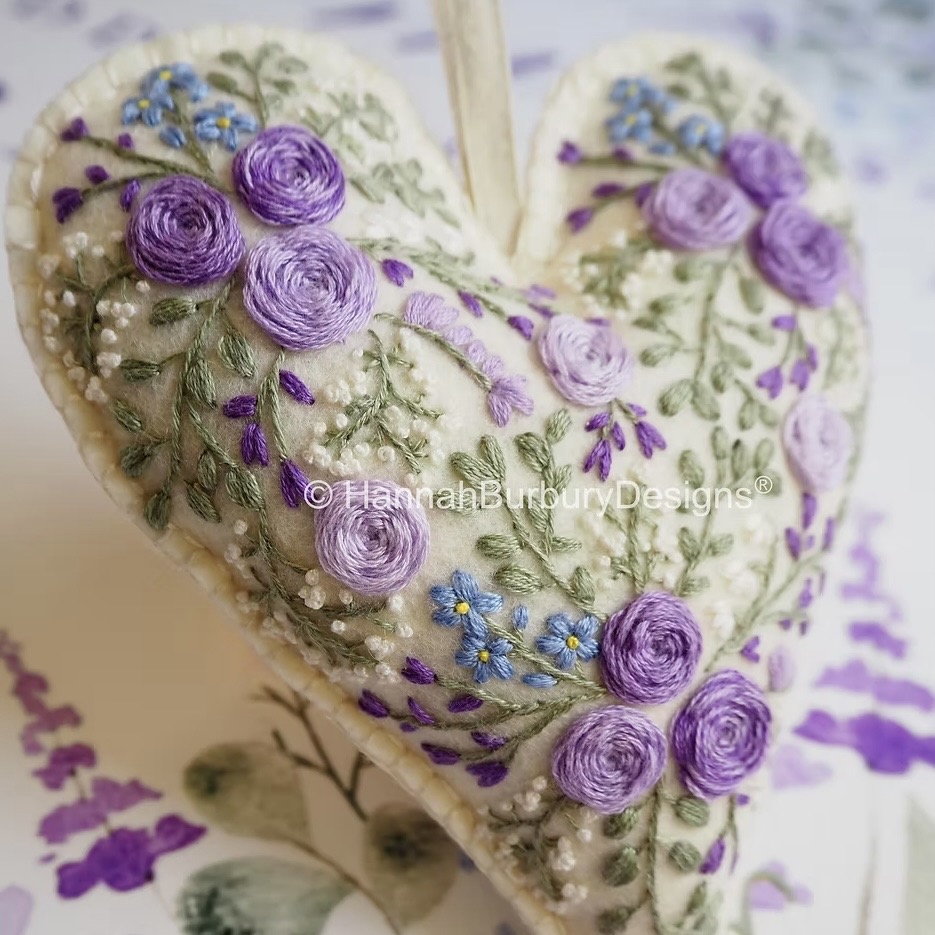 Hannah Burbury Katherine Heart Embroidery Kit