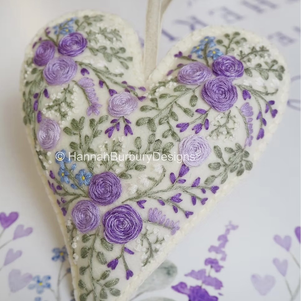 Hannah Burbury Katherine Heart Embroidery Kit